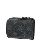 ルイ ヴィトン モノグラム エクリプス ポルトモネ ジュール コインケース 小銭入れ M63536 ブラック PVC レザー レディース LOUIS VUITTON 【中古】